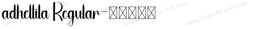 adhellita Regular字体转换